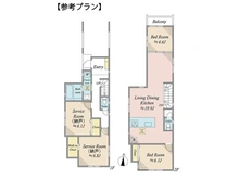 【東京都/練馬区練馬】練馬区練馬1丁目 土地 現地：建物参考プラン1460万円（税込）112.93㎡