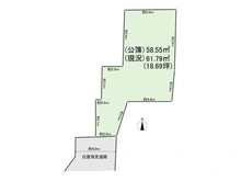 【東京都/世田谷区南烏山】世田谷区南烏山4丁目 土地 区画図