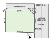 【東京都/府中市西府町】府中市西府町4丁目 土地 区画図
