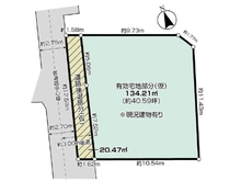 【東京都/中野区新井】中野区新井3丁目 土地 区画図