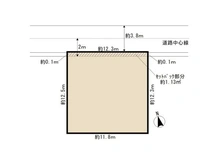 【千葉県/千葉市稲毛区天台】千葉市稲毛区天台3丁目 土地 区画図