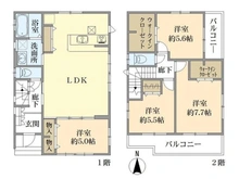 【千葉県/松戸市馬橋】松戸市馬橋　戸建 間取り図