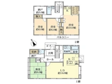 【神奈川県/横浜市南区中里】横浜市南区中里4丁目　戸建 間取り図