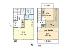 【東京都/調布市八雲台】調布市八雲台一丁目　中古戸建 間取り図