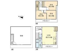 【大阪府/大阪市都島区都島北通】大阪市都島区都島北通2丁目 中古一戸建て 間取り図
