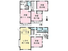 【神奈川県/横浜市青葉区もえぎ野】横浜市青葉区もえぎ野 中古一戸建て 間取り図