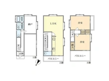 【神奈川県/横浜市鶴見区汐入町】鶴見区汐入町3丁目　戸建 間取り図