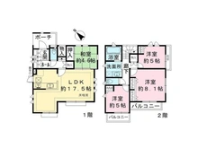 【神奈川県/横浜市中区竹之丸】横浜市中区竹之丸　戸建 間取り図