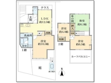 【京都府/京都市左京区吉田神楽岡町】京都市左京区吉田神楽岡町★露天風呂付中古戸建 間取り図