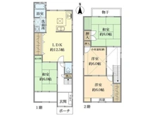 【京都府/京都市左京区北白川瀬ノ内町】左京区北白川瀬ノ内町　中古戸建 間取り図