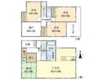 【京都府/京都市北区紫野下築山町】★屋根付カーポートあり★紫野下築山町　戸建 間取り図