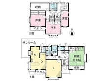 【京都府/京都市北区等持院北町】京都市北区等持院北町 中古一戸建て 間取り図