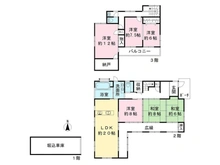 【兵庫県/神戸市灘区箕岡通】神戸市灘区箕岡通戸建 間取り図
