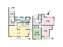 【兵庫県/神戸市西区糀台】神戸市西区糀台4丁目 中古一戸建て 間取り図