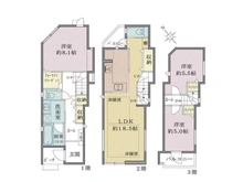 【東京都/江戸川区平井】平井6丁目戸建 間取り図