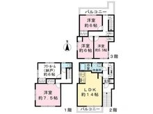 【兵庫県/伊丹市北伊丹】兵庫県伊丹市北伊丹7丁目　戸建 間取り図