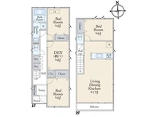 【東京都/練馬区豊玉中】練馬区豊玉中3丁目 中古一戸建て 間取り図