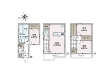 【大阪府/大阪市西区九条南】大阪市西区九条南3丁目 中古一戸建て 間取り図