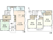 【埼玉県/さいたま市緑区大字大牧】さいたま市緑区大牧　中古戸建 間取り図