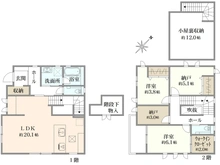 【埼玉県/白岡市下野田】白岡市下野田　戸建 間取り図