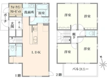 【千葉県/習志野市実籾】習志野市実籾5丁目　中古戸建 間取り図