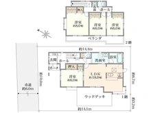 【埼玉県/志木市幸町】志木市幸町四丁目　中古戸建 間取り図