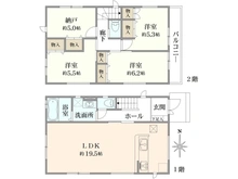 【東京都/町田市玉川学園】町田市玉川学園3丁目　新築戸建　1号棟 間取り図