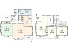 【神奈川県/川崎市麻生区細山】川崎市麻生区細山5丁目　戸建 間取り図