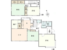 【神奈川県/横浜市金沢区釜利谷西】横浜市金沢区釜利谷西4丁目　戸建 間取り図