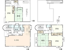 【神奈川県/相模原市南区相南】相模原市南区相南4丁目 戸建 間取り図