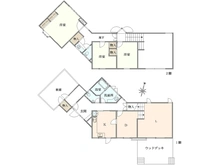 【神奈川県/鎌倉市梶原】鎌倉市梶原3丁目　戸建 間取り図
