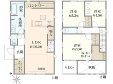 【神奈川県/藤沢市本鵠沼】藤沢市本鵠沼2丁目 戸建 間取り図