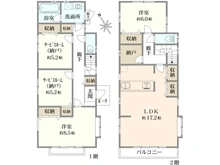 【東京都/東大和市高木】東大和市高木2丁目　中古戸建 間取り図