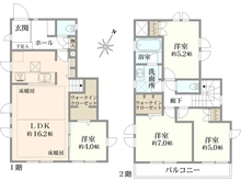 【東京都/西東京市西原町】プラウドシーズンひばりが丘ガーデンアベニュー 間取り図