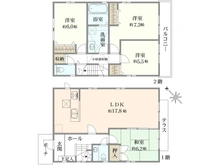 【東京都/西東京市東伏見】西東京市東伏見2丁目　中古戸建 間取り図