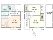 【東京都/調布市佐須町】佐須町五丁目　戸建 間取り図
