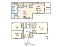 【東京都/大田区田園調布】大田区田園調布5丁目中古戸建て 間取り図
