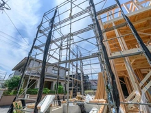 【神奈川県/横浜市金沢区平潟町】横浜市金沢区平潟町　新築戸建て・A号棟 建築中の外観