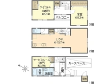 【神奈川県/横浜市金沢区平潟町】横浜市金沢区平潟町　新築戸建て・A号棟 間取り図