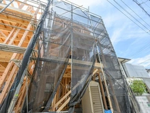 【神奈川県/横浜市金沢区平潟町】横浜市金沢区平潟町　新築戸建て・C号棟 建築中の外観