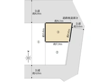 【神奈川県/横浜市港北区綱島西】港北区綱島西2丁目　新築戸建　3号棟/全3棟 区画図