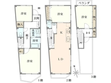 【神奈川県/横浜市港北区日吉】港北区日吉3丁目　中古戸建 間取り図