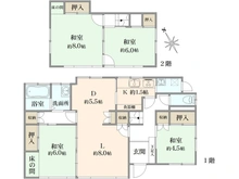【神奈川県/逗子市小坪】逗子市小坪6丁目　中古戸建 間取り図