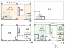 【神奈川県/三浦市南下浦町金田】三浦市南下浦町金田　戸建 間取り図