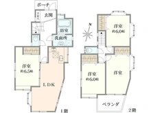 【神奈川県/横浜市栄区本郷台】栄区本郷台5丁目　中古戸建 間取り図