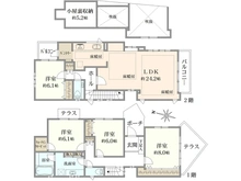 【神奈川県/横浜市青葉区市ケ尾町】横浜市青葉区市ヶ尾町　中古戸建 間取り図
