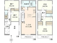 【神奈川県/横浜市都筑区東山田町】横浜市都筑区東山田町　新築2号棟 間取り図