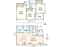 【東京都/小金井市本町】小金井市本町4丁目　中古戸建 間取り図