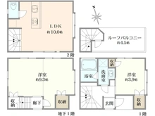 【東京都/武蔵野市境南町】武蔵野市境南町4丁目　中古戸建 間取り図