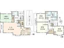 【東京都/西東京市谷戸町】コスモアベニューひばりが丘ザ・プライベートプレイス 間取り図